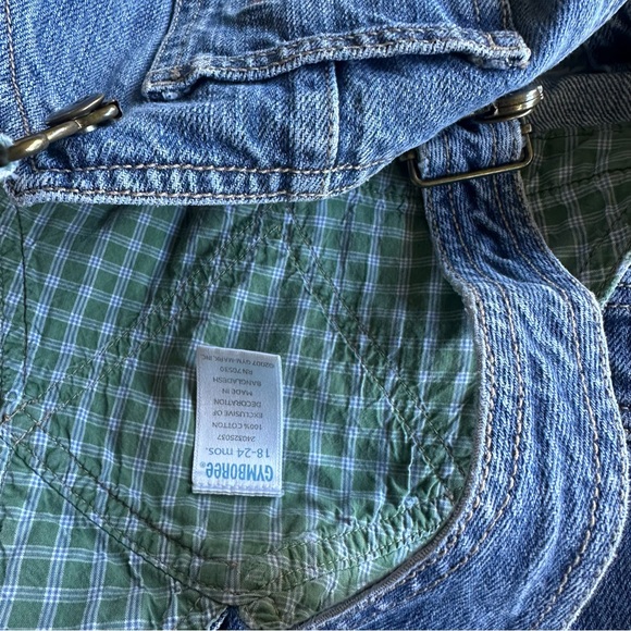 Boys Gymboree denim lined blue jean truck overalls 18-24 months‎ - Picture 5 of 6